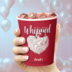 Sie hat ihm das Brautparty Cream Cherry Got Pappbecher