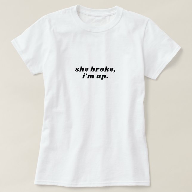 Sie hat ihn getrennt T-Shirt (Design vorne)