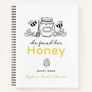 Sie hat ihre Honey Handgezeichnete Brautparty Notizbuch