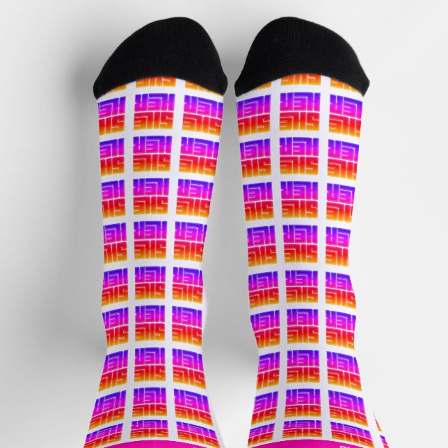 Sie hat ihren Retro Socken (Oben)