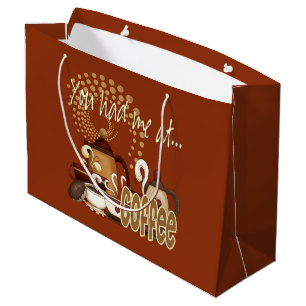 Sie hatten mich am Kaffee Große Geschenktüte