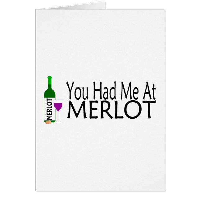 Sie hatten mich am Merlot-Wein (Vorne)