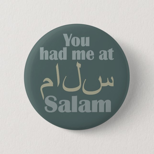 Sie hatten mich an Salam Knöpfen Button (Vorderseite)