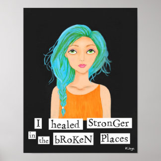 Sie heilte deutlicher - Inspiration für Kunstdruck Poster