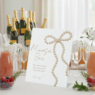 Sie heiratet Brausebad Mimosa-Bar Sockelschild