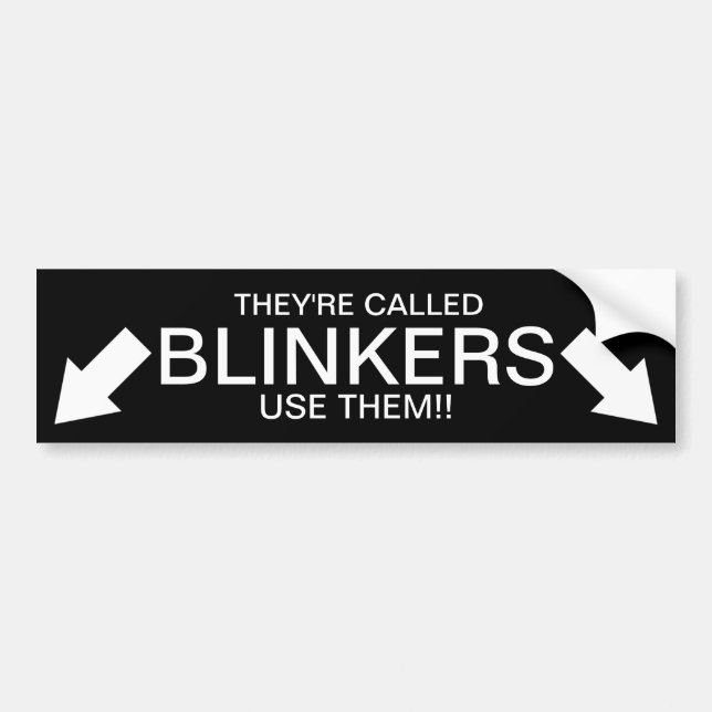 Sie heißen BLINKERS!! Autoaufkleber (Vorne)