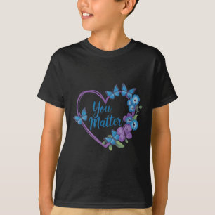 Sie Herz-Suizidpräventionsbewusstsein T-Shirt