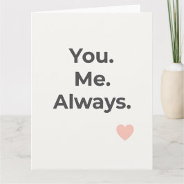 Sie. Ich. Immer. Valentinstag Gruß Karte