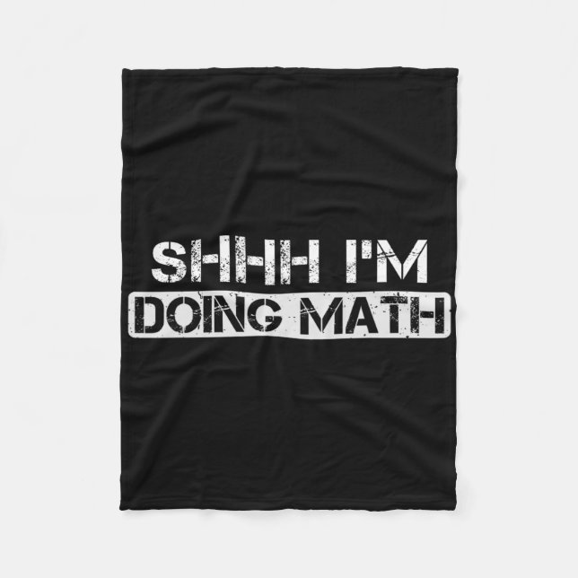 Sie ich mache Mathe Funny Gym Bodybuilding Workout Fleecedecke (Vorderseite)