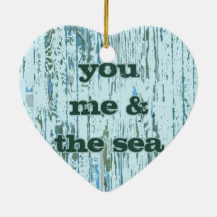 Sie ich u. das Meer Keramikornament