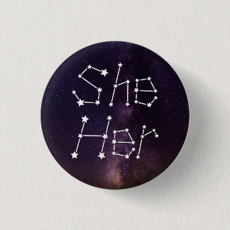 Sie/ihre Galaxy Starry Night Sky Constellation Button