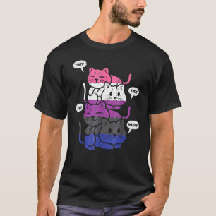 Sie Ihre Sie Miau Katzen Pronomen Lgbtq Genderflu T-Shirt