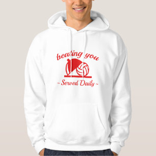 Sie im Volleyball schlagen Hoodie