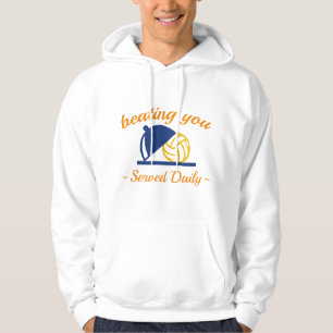 Sie im Volleyball schlagen Hoodie