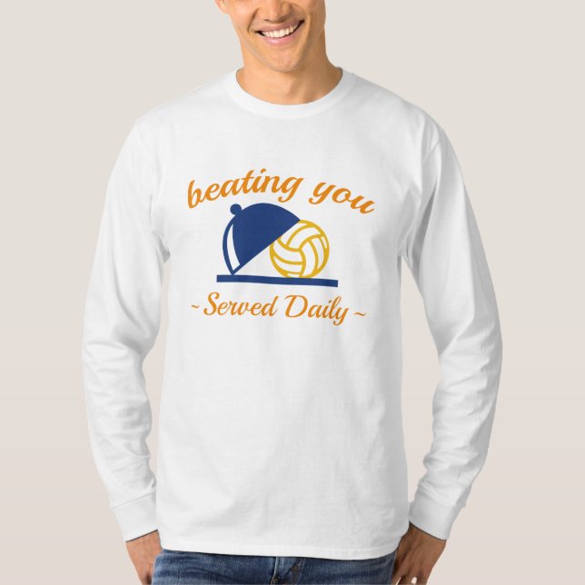 Sie im Volleyball schlagen T-Shirt (Vorderseite)