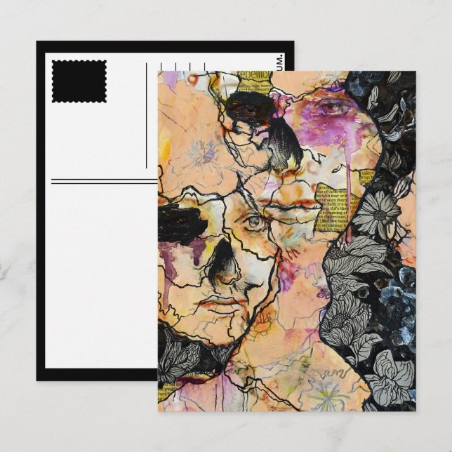 Sie in mir postkarte (Vorne/Hinten)