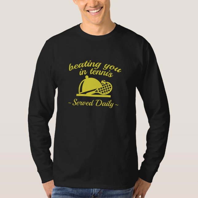Sie in Tennis schlagen T-Shirt (Vorderseite)