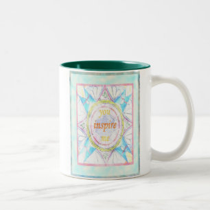 Sie inspirieren mich zweifarbige tasse