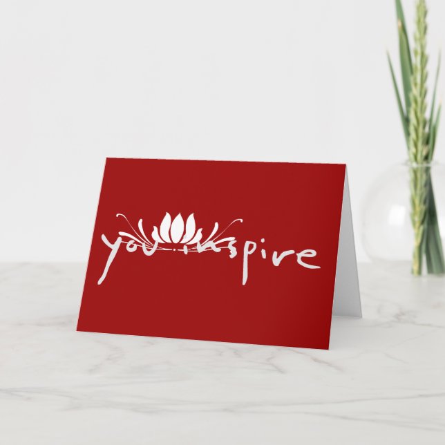 Sie Inspirierte Grußkarte Karte (Vorderseite)