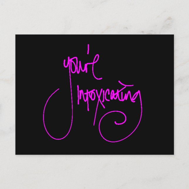 SIE INTOXIZIEREN CHEEKY FLIRTING REDEWENDUNGEN COM POSTKARTE (Vorderseite)