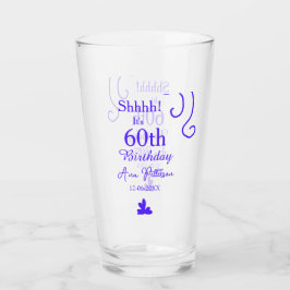 Sie ist 60. Geburtstag hinzufügen Namen lila Spani Glas