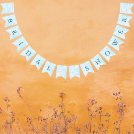 Sie ist auf Cloud 9 Dreamy Sky Blue Brautparty Wimpelkette