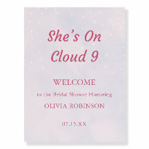 Sie ist auf Cloud 9 Pastel Brautparty Willkommen