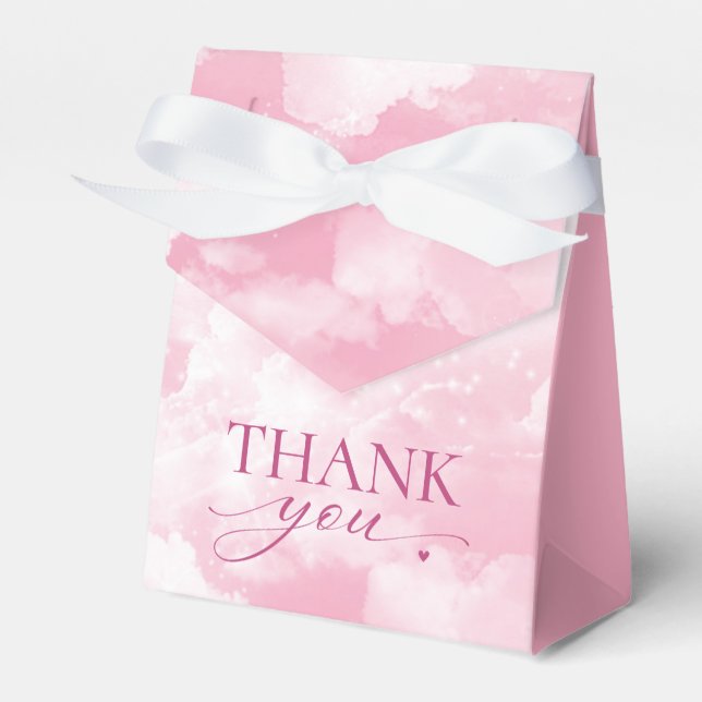 Sie ist auf Cloud Nine Pink Brautparty Geschenkschachtel (Vorderseite)