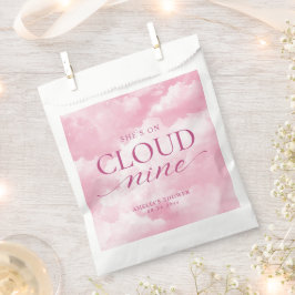 Sie ist auf Cloud Nine Pink Brautparty Geschenktütchen