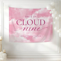 Sie ist auf Cloud Nine Pink Brautparty-Tapete