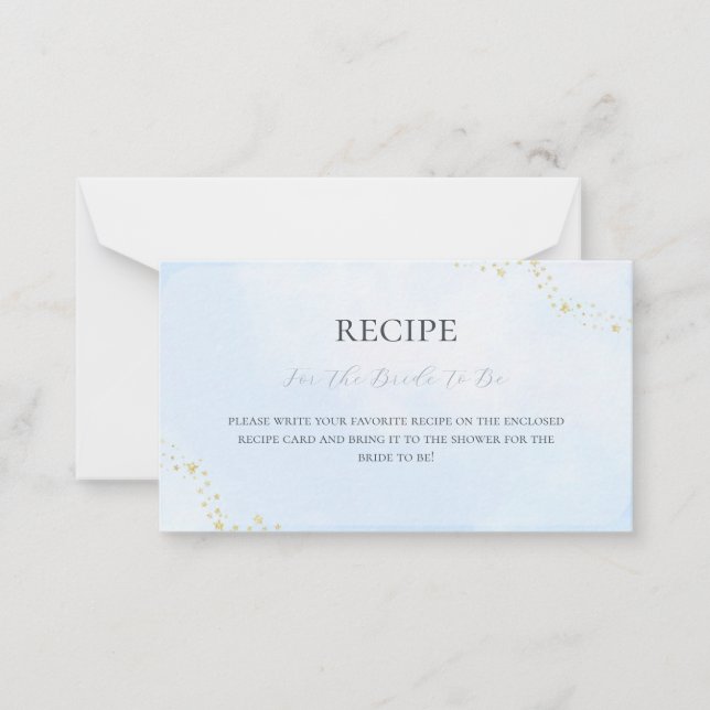 Sie ist auf der Cloud Nine Brautparty Rezept Card Mitteilungskarte (Vorderseite)