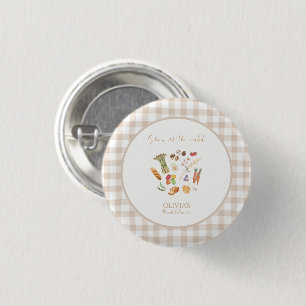 Sie ist außer Handel Floral-Braut-Party Button
