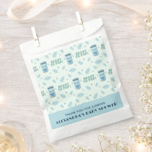 Sie ist bereit, Baby-Shower-Blaues Kawaii-Soda zu Geschenktütchen