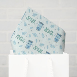 Sie ist bereit, blaue Boho Kawaii Soda zu knallen Seidenpapier
