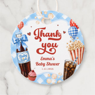 Sie ist bereit, den Jungen Baby Shower zu bekommen Geschenkanhänger