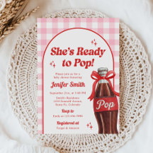 Sie ist bereit, die Soda-Baby-Party platzen zu las