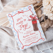 Sie ist bereit, Retro-Soda neutrale Babyparty plat