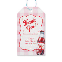 Sie ist bereit, Soda-Baby-Dusche-Geschenk-Tags zu 