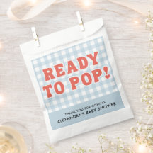 Sie ist bereit zu platzen Baby Shower Retro Blau G