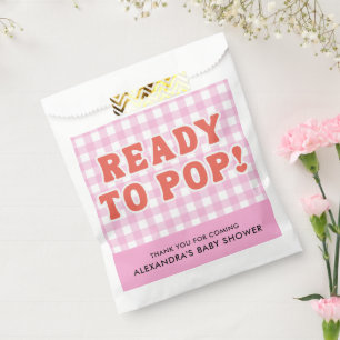 Sie ist bereit zu platzen Baby Shower Retro Rosa G Geschenktütchen