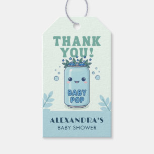 Sie ist bereit zu platzen Danke Blau Kawaii Soda Geschenkanhänger
