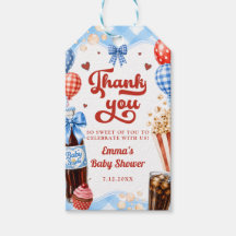 Sie ist bereit zu platzen Junge Baby Shower Danke