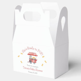 Sie ist bereit zu platzen!  Popcorn-Baby-Party Geschenkschachtel
