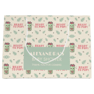 Sie ist bereit zu poppen Baby Shower Boho Kawaii S Große Geschenktüte