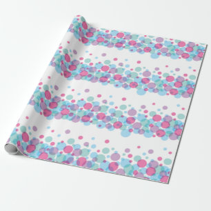 Sie ist bereit zum Pop Baby Shower Polka Dots Geschenkpapier