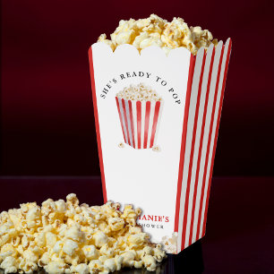 Sie ist bereit zum Pop von Babydusche Popcorn Geschenkschachtel