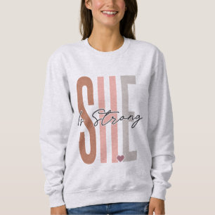 Sie ist Christlich stark von Boho Sweatshirt
