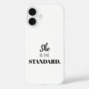 Sie ist der Maßstab – kühnes weibliches Empowermen iPhone 16 Hülle