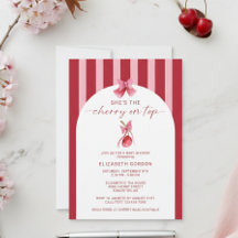 Sie ist die Kirsche auf dem Baby-Shower-Coquette