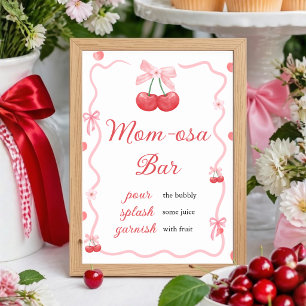 Sie ist die Kirsche auf dem Sahnehäubchen Mom-os Poster